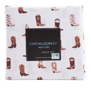 Cynthia Rowley BOOGIE Cowgirl BOOTS Sheet Set - FULL